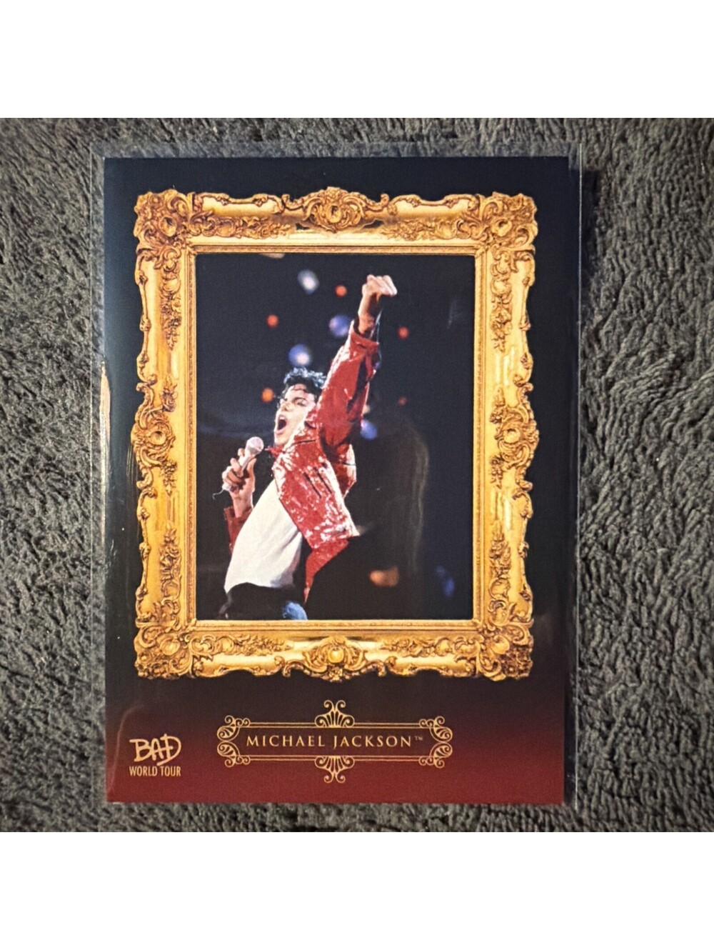 2025 Keepsake Bad World Tour Portrait Red #208 Michael Jackson 5/87
